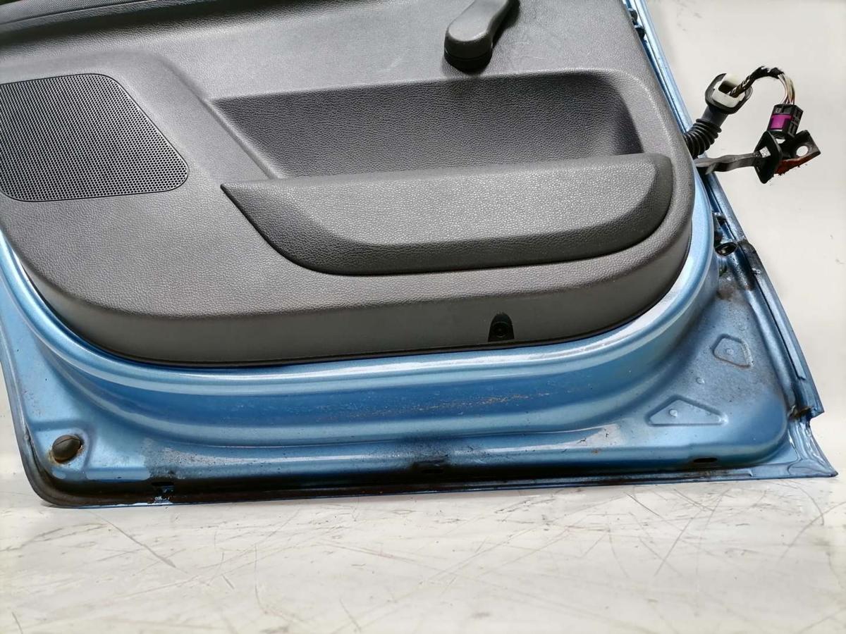 Skoda Fabia 2 5J original T&uuml;r hinten links LQ5X Hellblaumetallic Combi Bj.2014